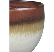 Detailní pohled na keramickou květinovou mísu