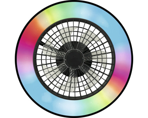 Ventilátor s LED osvětlením
