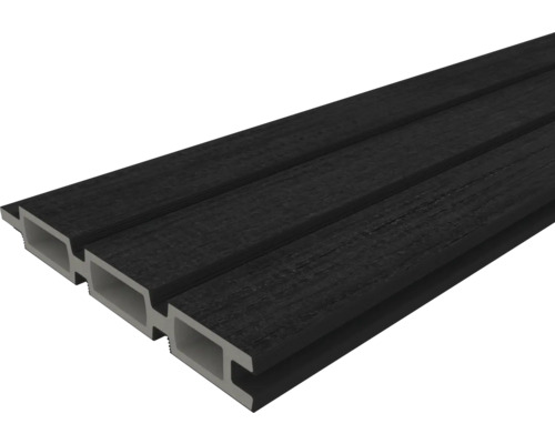 Tmavý fasádní profil z plastu