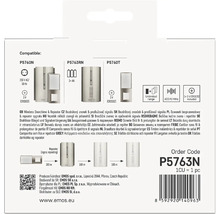 Balení s informacemi o kompatibilních modelech bezdrátového zvonku a prodlužovače signálu EMOS