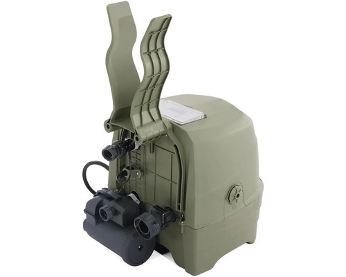 Čerpadlo odpadních vod s přípojkami a držadly