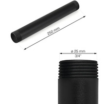 Kovová trubka se závitem, délka 250 mm, průměr 25 mm