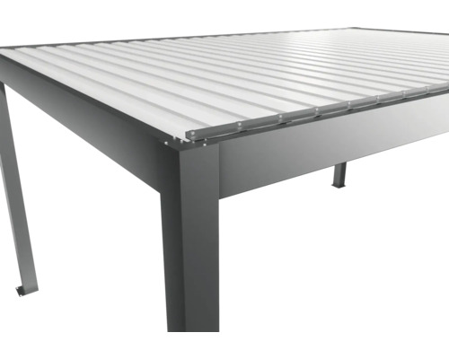 Detail terasového zastřešení z hliníku