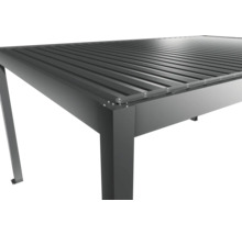 Detail hliníkového terasového zastřešení