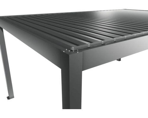 Detail hliníkového terasového zastřešení