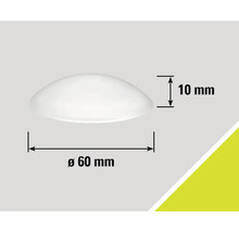 Produktový nákres o průměru 60 mm a výšce 10 mm