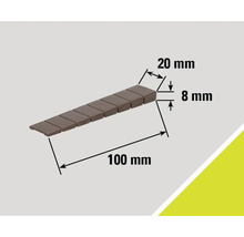 Obrázek řady dlažebních kostek s rozměry