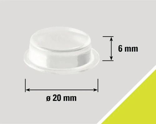 Nábytkový kluzák, průměr 20 milimetrů, výška 6 milimetrů