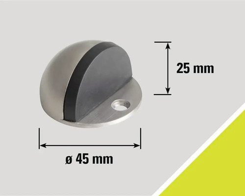 Dveřní zarážka o průměru 45 mm a výšce 25 mm