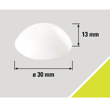 Polokoule, průměr 30 milimetrů, výška 13 milimetrů