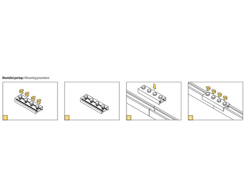 Montážní návod pro profilovou lištu se šrouby