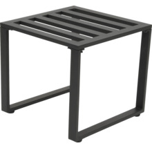 Kovová stolička s lamelovým sedákem