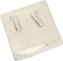 Čtvercový sedák se zipem a upevňovacími pásky