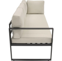 Zahradní pohovka s kovovým rámem a polstrováním