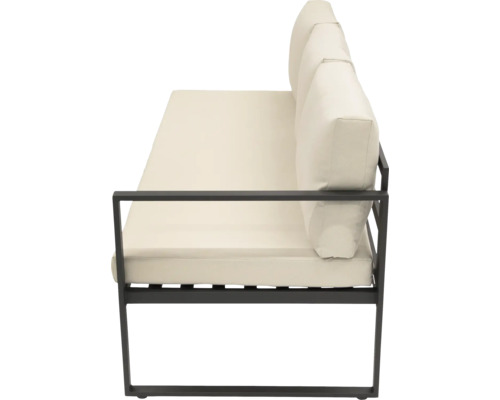 Zahradní křeslo s kovovým rámem a čalouněním