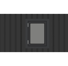 Okno v zahradní chatce