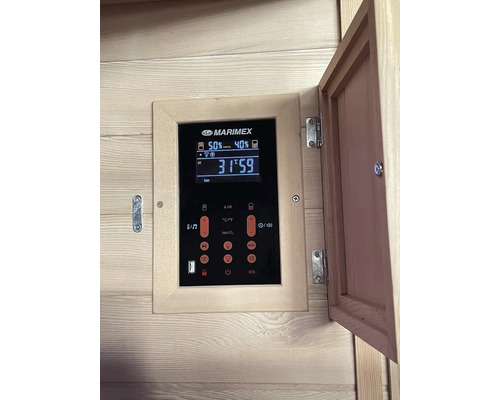 Řídicí jednotka Marimex s digitálním displejem v sauně