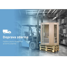 Doprava sauny zdarma s vysokozdvižným vozíkem