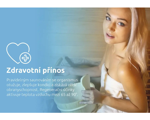 Symbol zdravotních výhod saunování