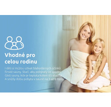 Sauna vhodná pro celou rodinu