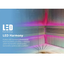 Sauna s LED Harmony osvětlením