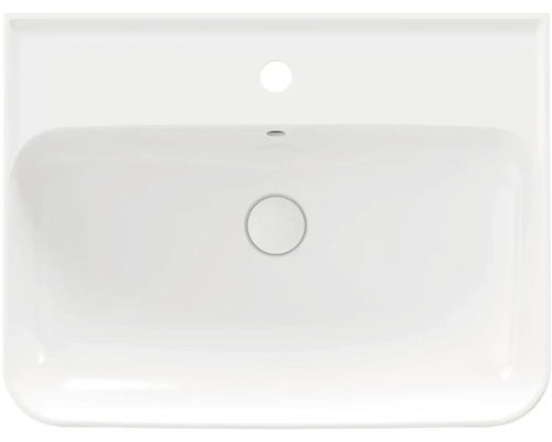 Keramické umyvadlo s otvorem pro kohoutek a přepadem