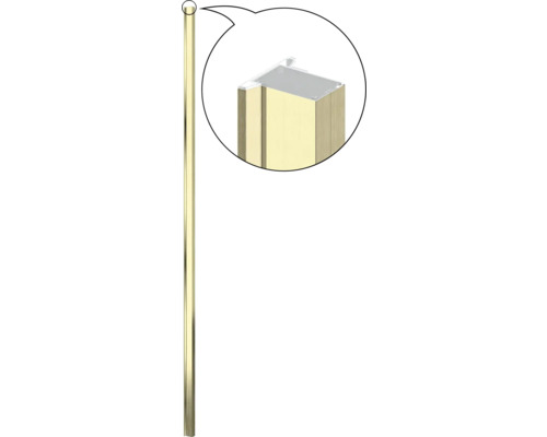 Hliníkový sloupek s koncovkou