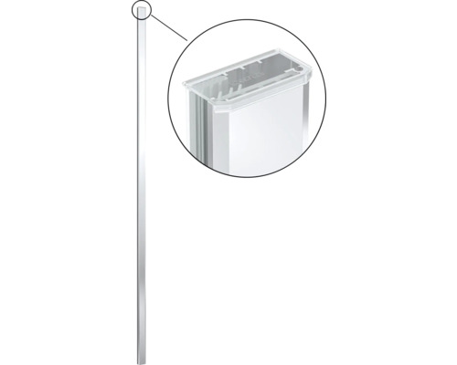 Sprchový kabinový profil s nárůstem horního rohu