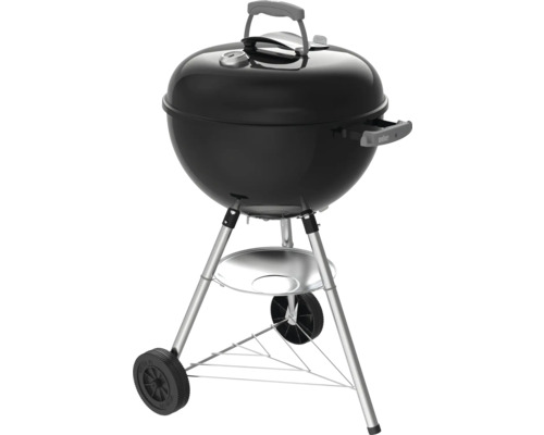 Kulatý gril s víkem, ukazatelem teploty a podvozkem