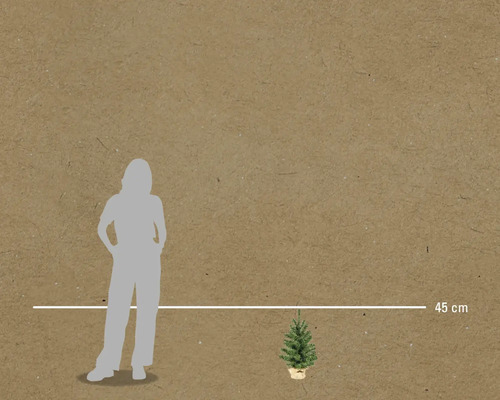 Dekorativní vánoční stromek o délce 45 centimetrů.