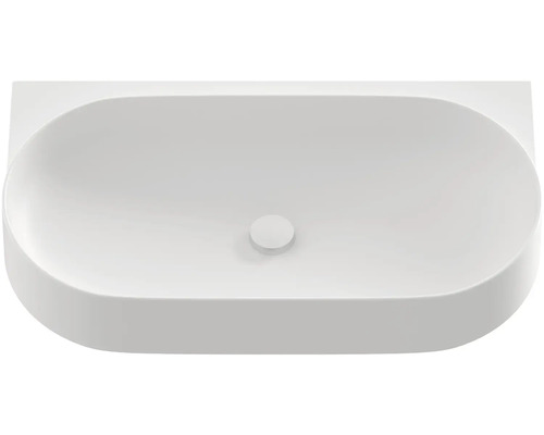Keramické umyvadlo na desku s oválným tvarem