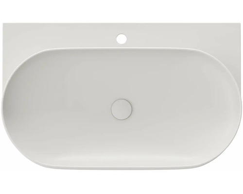 Pohled shora na keramické umyvadlo