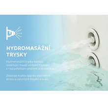 Hydromasážní trysky v provozu