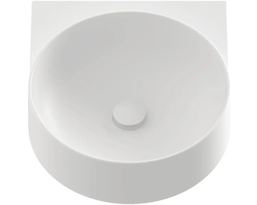 Keramické umyvadlo na desku s kulatou mísou