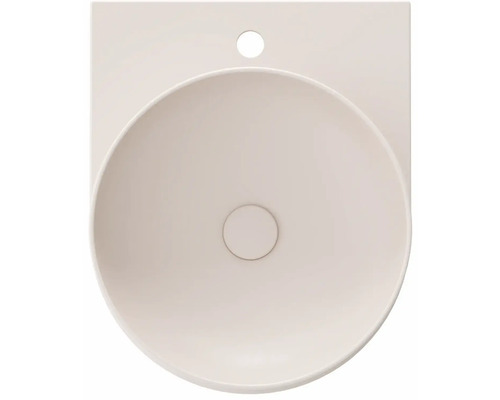 Umyvadlo na desku z sanitární keramiky, pohled shora