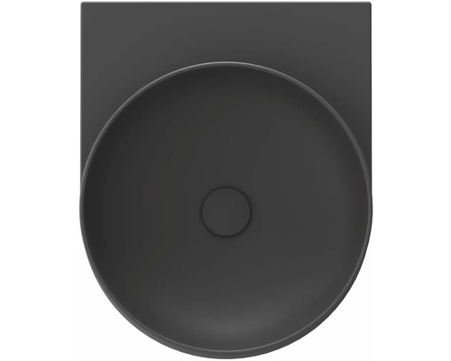 Pohled shora na kulaté umyvadlo