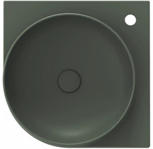 Umyvadlo na desku se čtvercovým základem a kulatou mísou