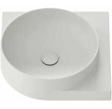 Umyvadlo na desku z sanitární keramiky, kulaté