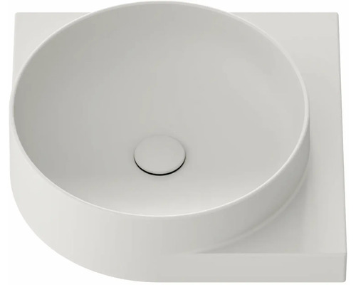 Keramické umyvadlo na desku s kulatým tvarem