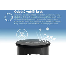 Vnější kryt pro chladicí bazén Marimex, chrání před povětrnostními vlivy, nečistotami, prachem a hmyzem, symbol ochrany proti UV záření