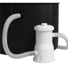 Bazénová filtrace s hadicí a černou nádobou