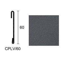 Profil s háčkem CPLV/60, rozměry a detailní pohled