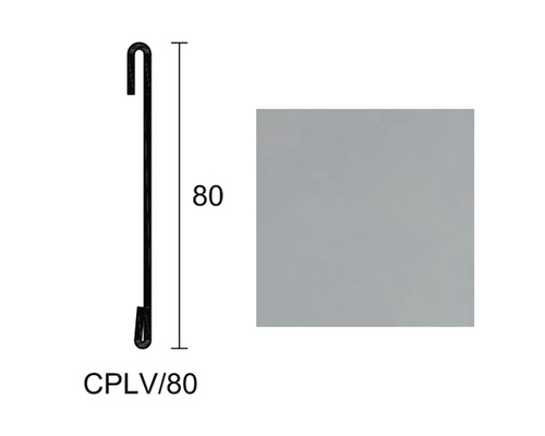 Kovový hák, 80 milimetrů