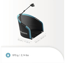 Držák na pytel na listí Gardena s logem Gardena, rozměry 44 x 53 centimetrů, hmotnost 970 gramů