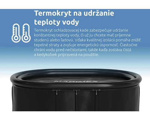 Izolační kryt pro koupací kádě pro udržení teploty vody