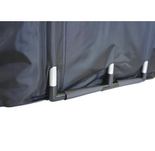 Detail fólie skleníku s rámem