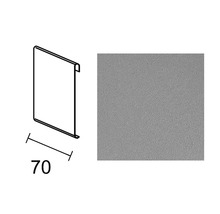 Ilustrace profilu stěnového panelu 70 milimetrů.
