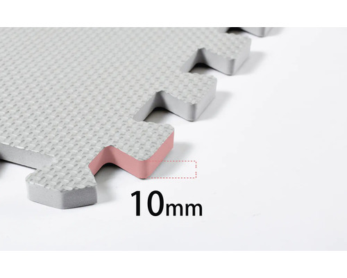 Detail puzzle hrací podložky o tloušťce 10 mm.