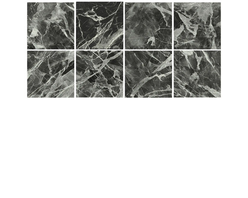 Osm keramických dlaždic se vzhledem mramoru