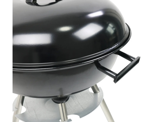 Kulatý gril s víkem a rukojetí